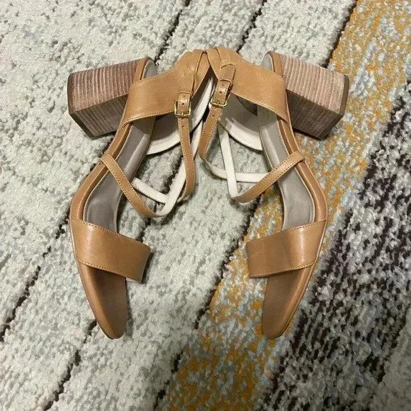 Cole Haan Joslyn Leather Block Chunky Heel SDL - Picture 4 of 7